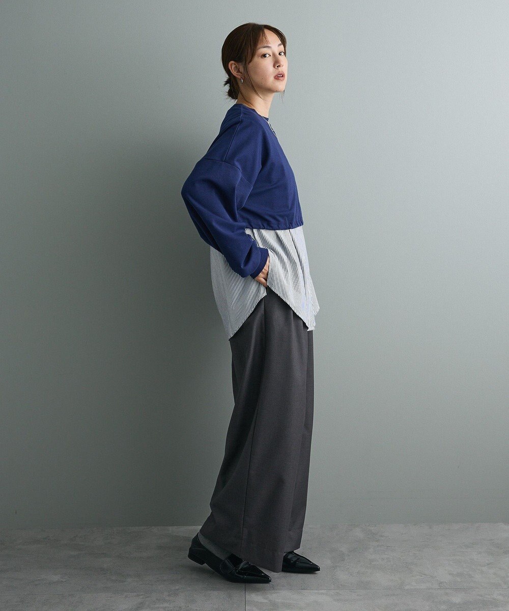 CRAFT STANDARD BOUTIQUE ポンチ＋布帛セットチュニック 