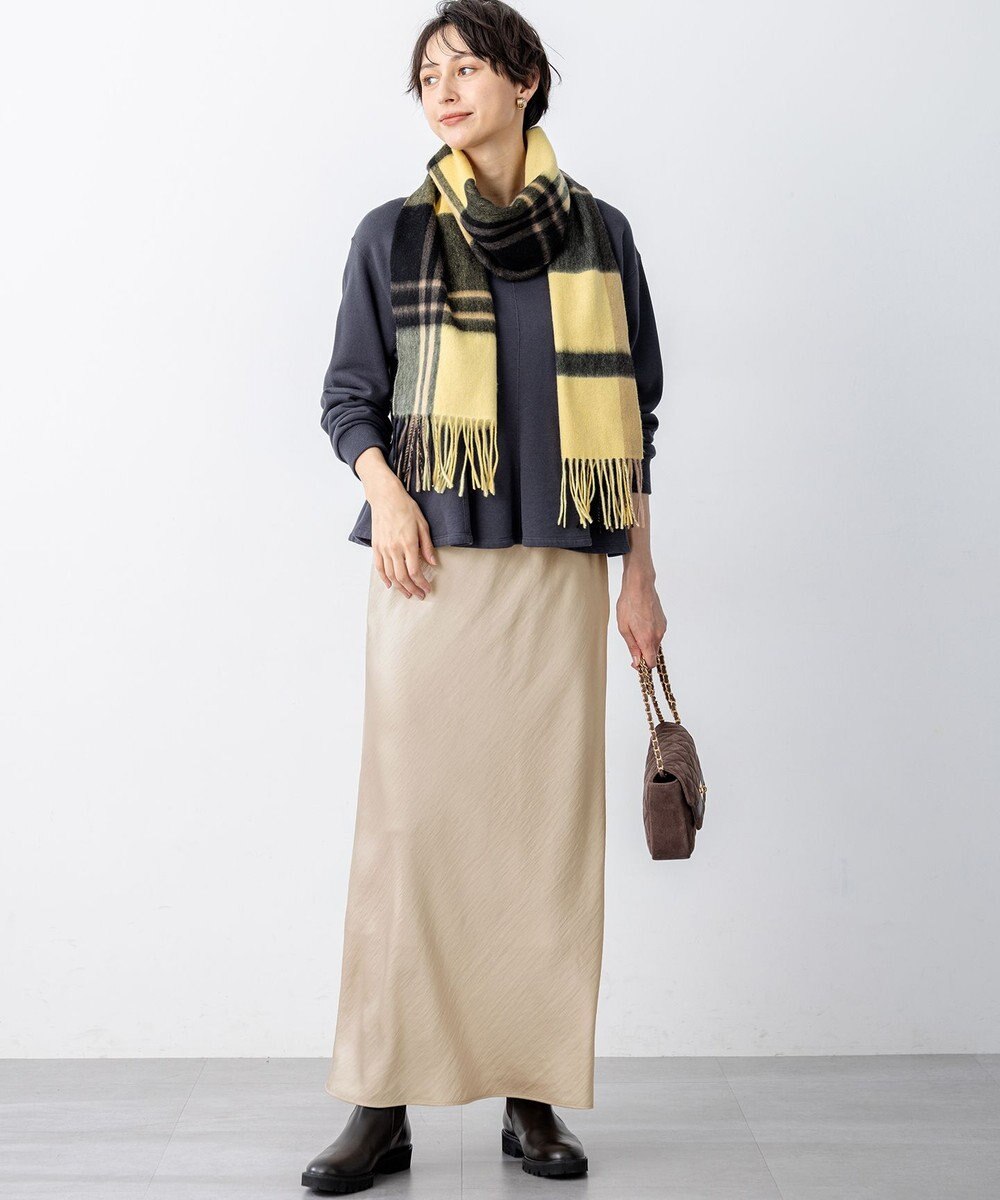 23区 カシミヤ チェック マフラー 