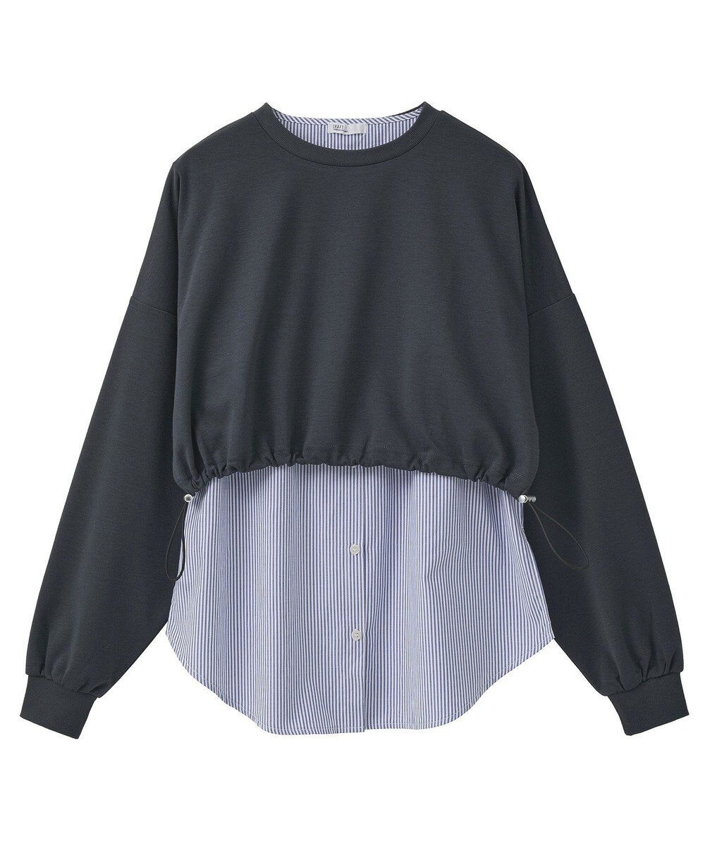 CRAFT STANDARD BOUTIQUE ポンチ＋布帛セットチュニック 