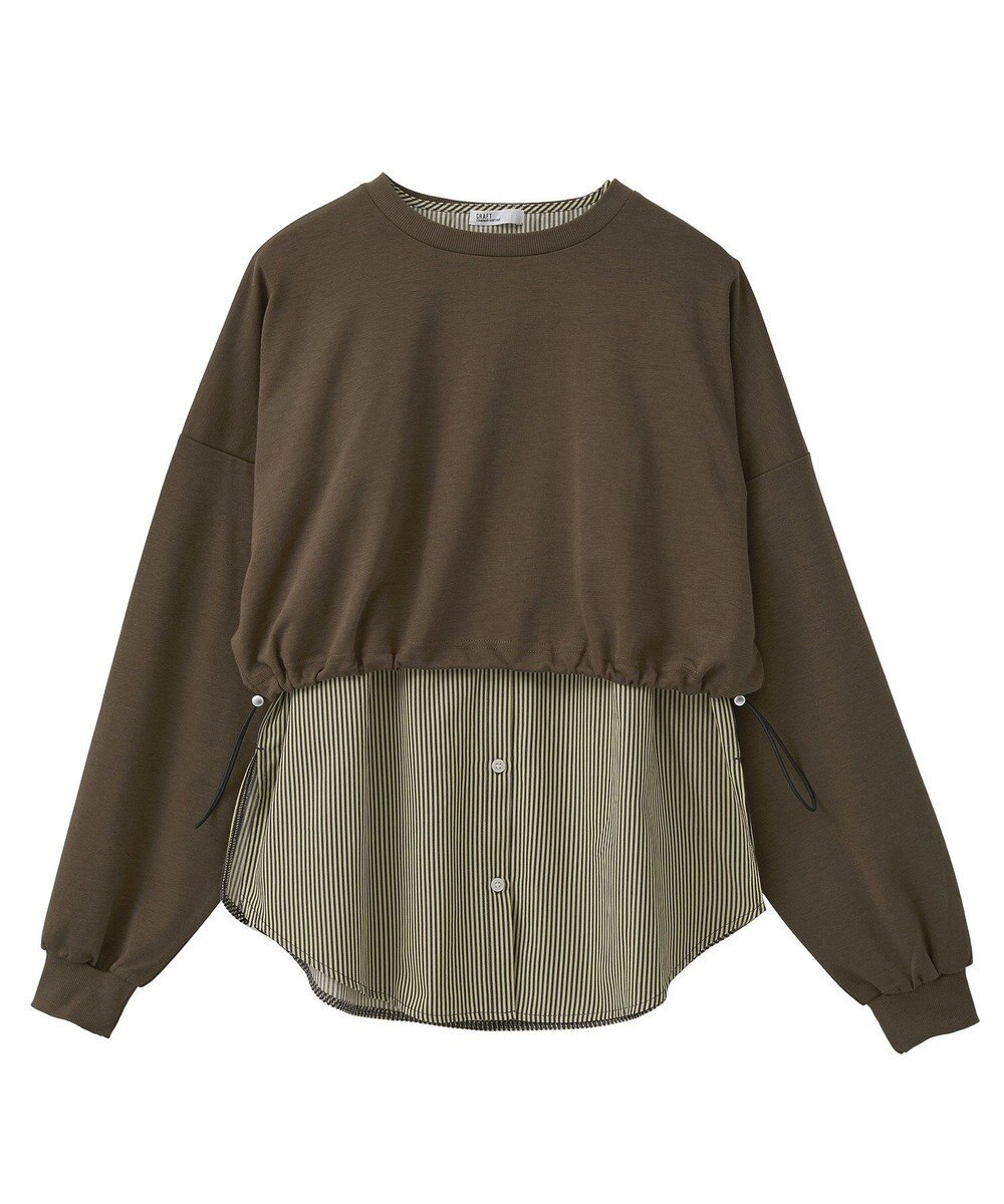 CRAFT STANDARD BOUTIQUE ポンチ＋布帛セットチュニック 