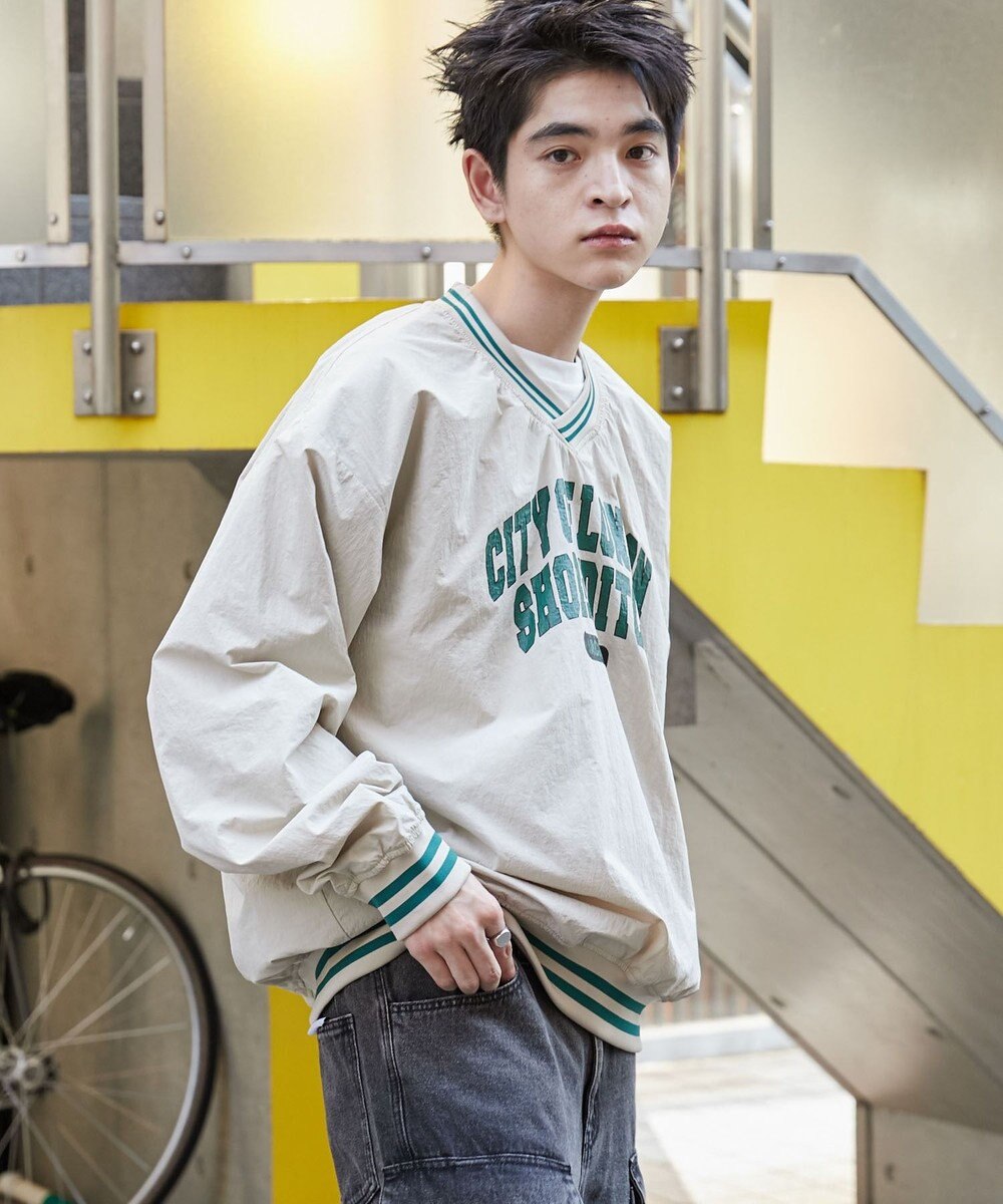 WEGO ナイロンカレッジプルオーバー 