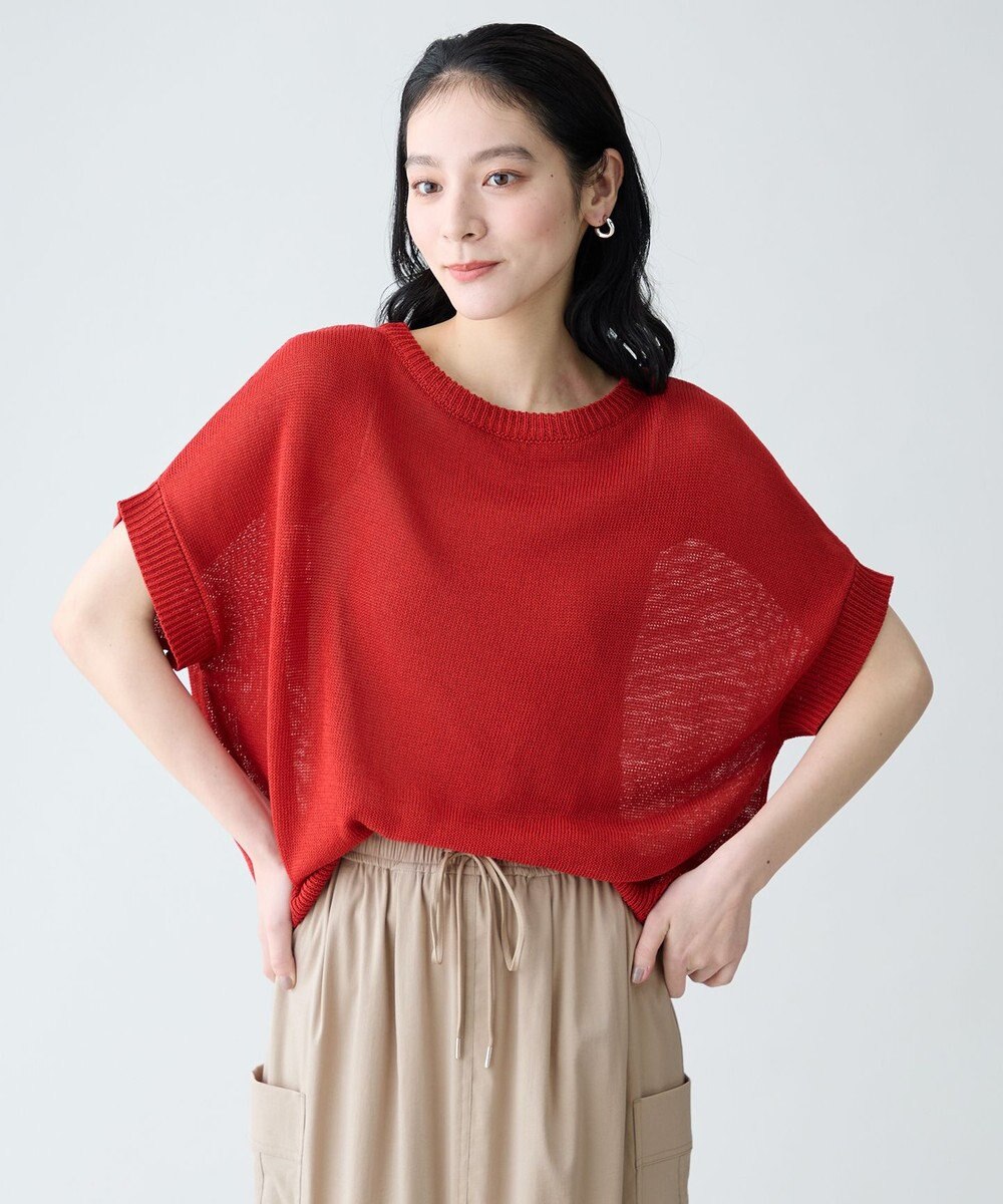 ANY ラミータッチオーバーニット 