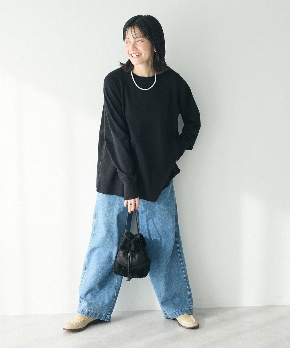 CRAFT STANDARD BOUTIQUE 洗える/とてもちラグランニットプルオーバー 