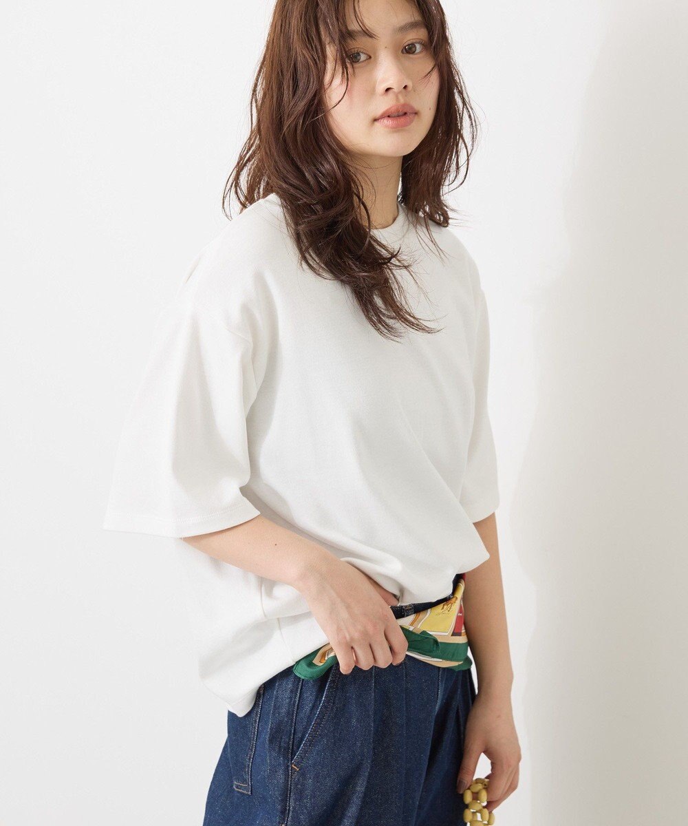 AMERICAN HOLIC 【接触冷感】スムースルーズクルーネックＴシャツ 