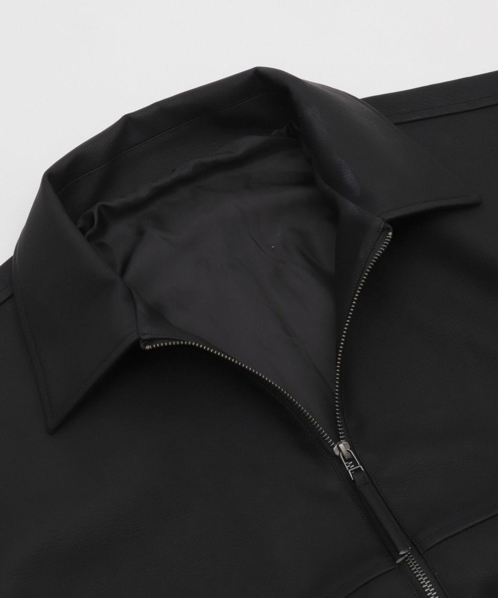 WEGO 【25年秋冬新作/ユニセックス着用ITEM/SMLサイズ展開】PUダブルZIPフライトブルゾン 