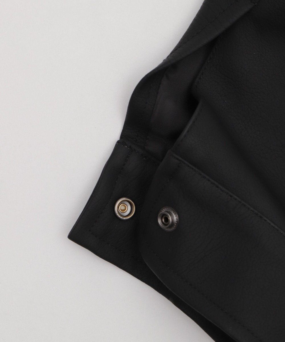 WEGO 【25年秋冬新作/ユニセックス着用ITEM/SMLサイズ展開】PUダブルZIPフライトブルゾン 