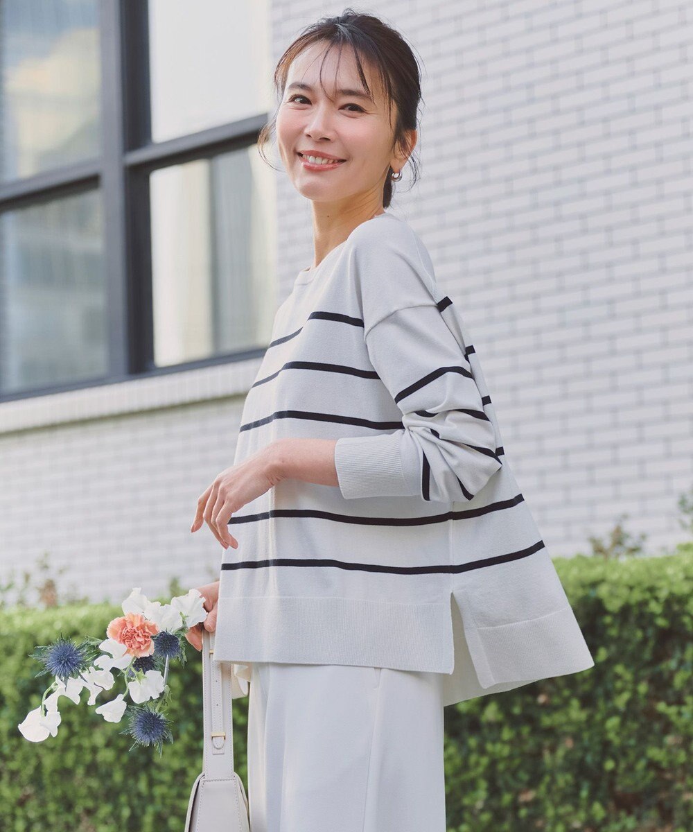 UNFILO L マイビューティニット クルーネック 