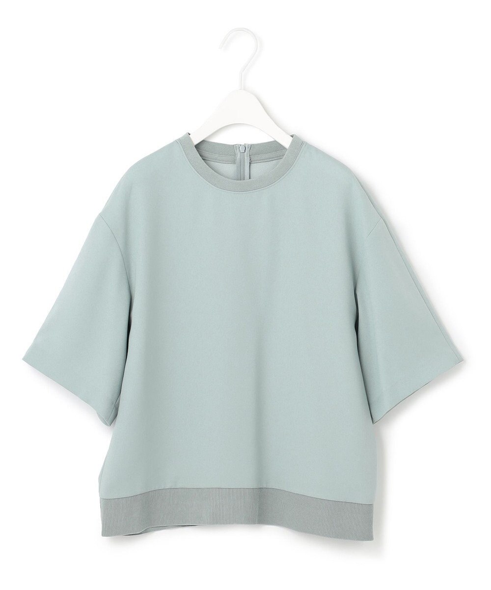 ICB 【新色追加・洗える】 FluidBackSatin Tブラウス 