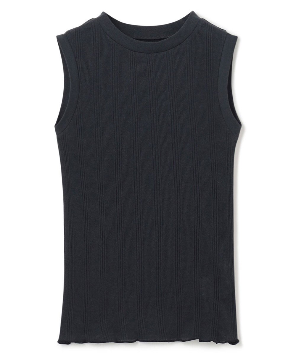 uncrave 【手洗い可】シアー ランダムリブ ノースリーブ カットソー（uncrave STANDARD） 