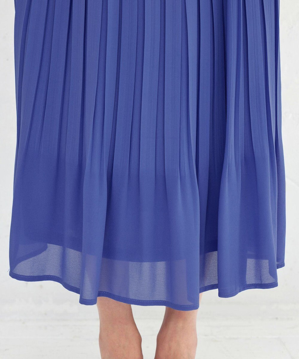 Tiaclasse L 【洗える/ウエストゴム】 ジョーゼットプリーツスカート 