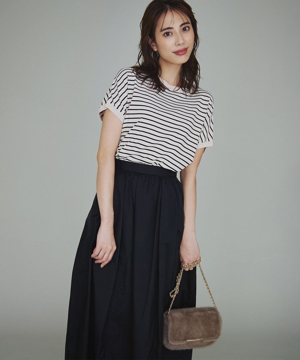 23区 S 【洗える】ナイロンコットンポプリン スカート 