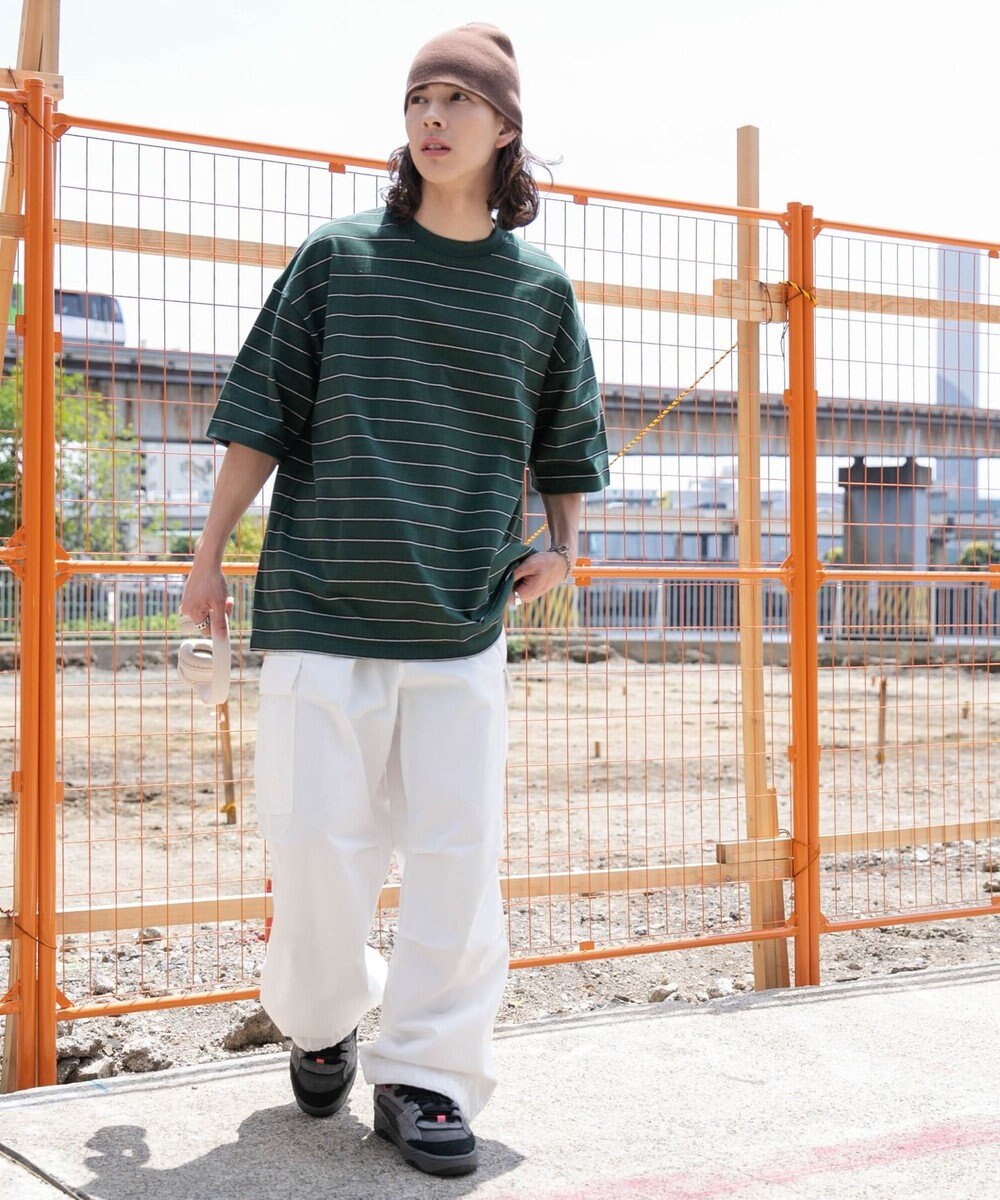 WEGO ワンポイントボーダーT 