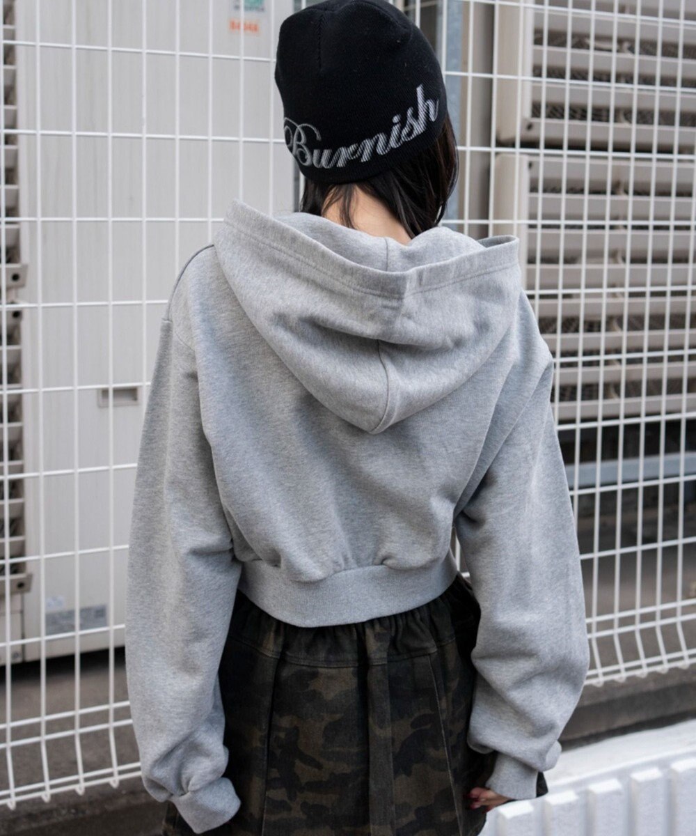 WEGO グラフィックショートZIPパーカー 