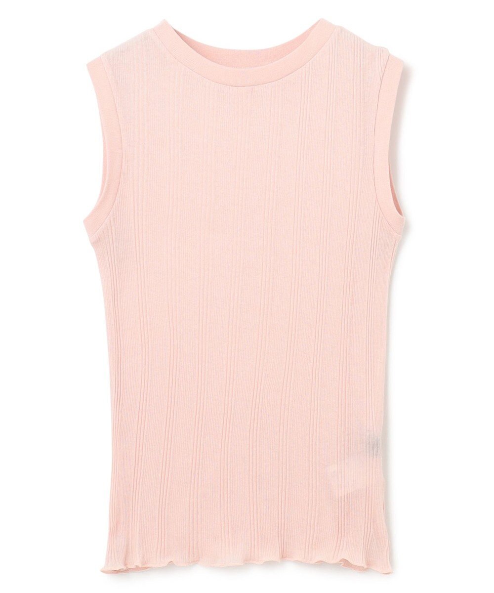 uncrave 【手洗い可】シアー ランダムリブ ノースリーブ カットソー（uncrave STANDARD） 