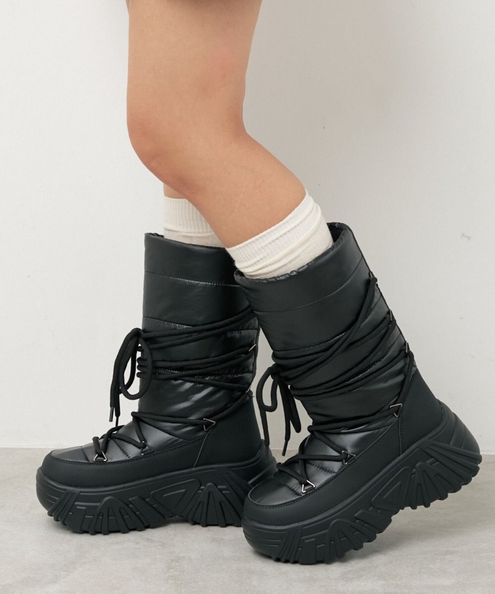 WEGO レースアップパテッドブーツ 