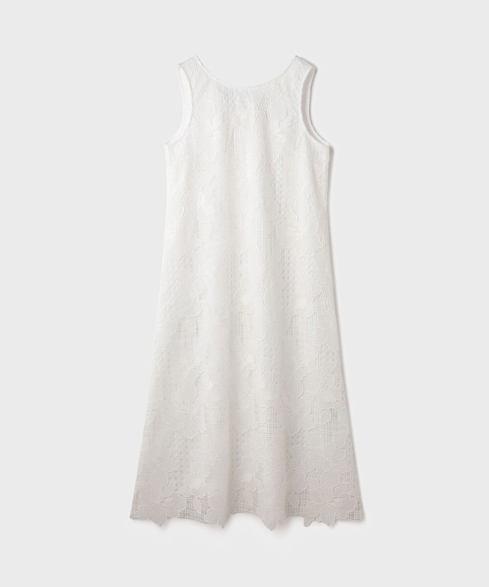 GRACE CONTINENTAL メッシュフラワーレースワンピース 