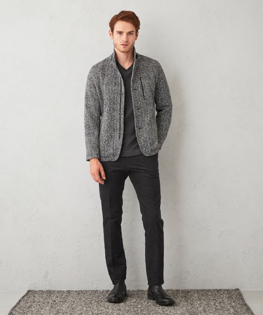 JOSEPH ABBOUD 【裏起毛/ウエスト伸びる】オーガニックコットン2WAYストレッチカルゼ パンツ 