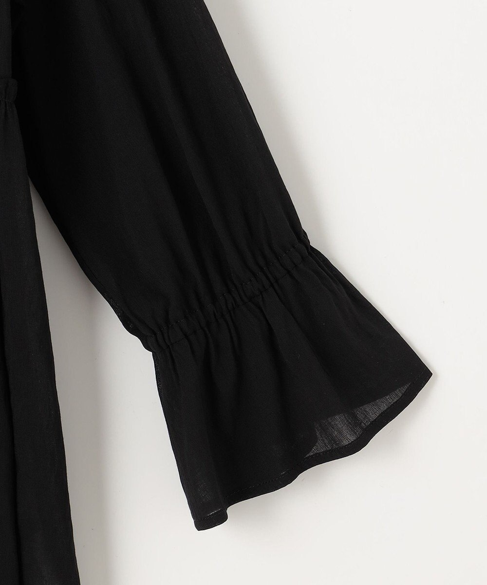 ANY SIS 【洗える】シアーヴィンテージライクラッフル ブラウス 