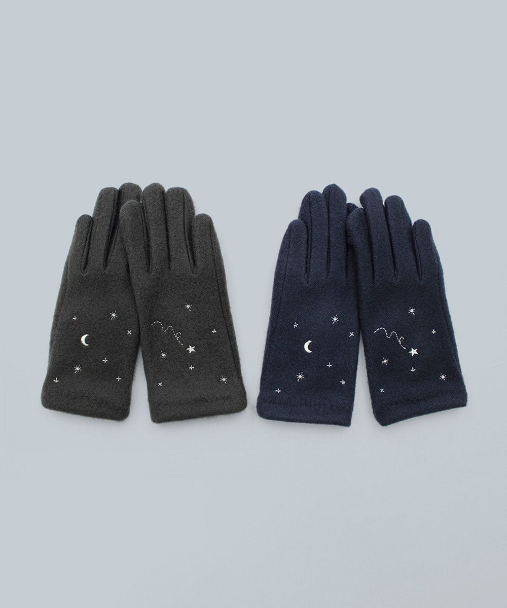 ORuKuBET 夜空刺繍ジャージグローブ(KIDS)【タッチパネル対応】 