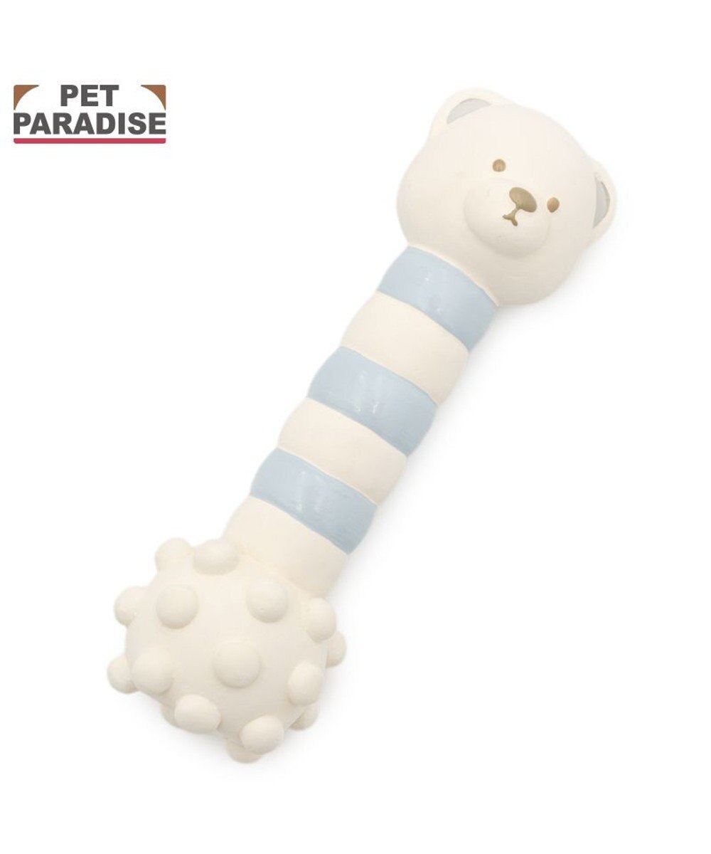 PET PARADISE ペットパラダイス くまちゃん ラテックス トイ 《ホワイト》 
