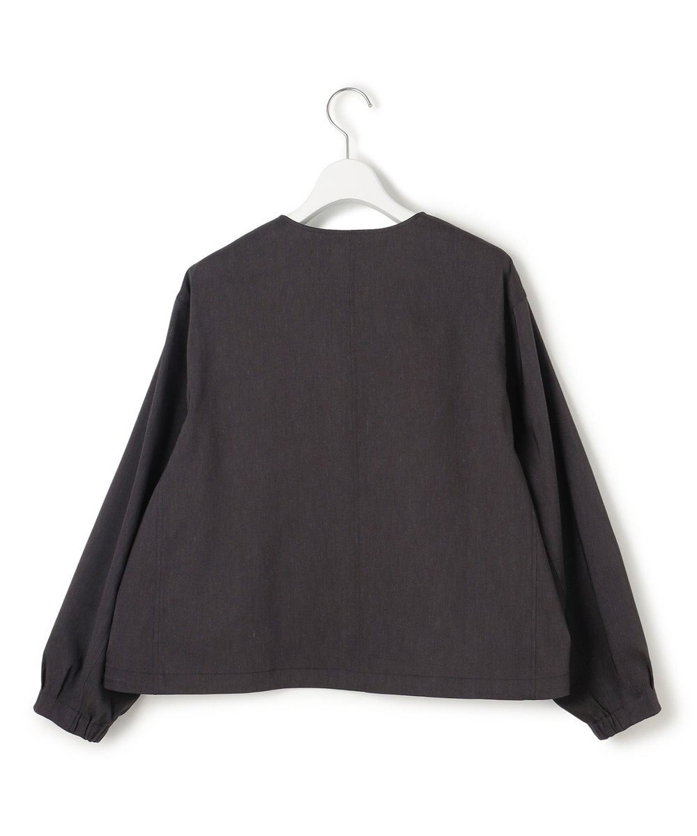 23区 L 【洗える】リネンレーヨンストレッチ ブルゾン 