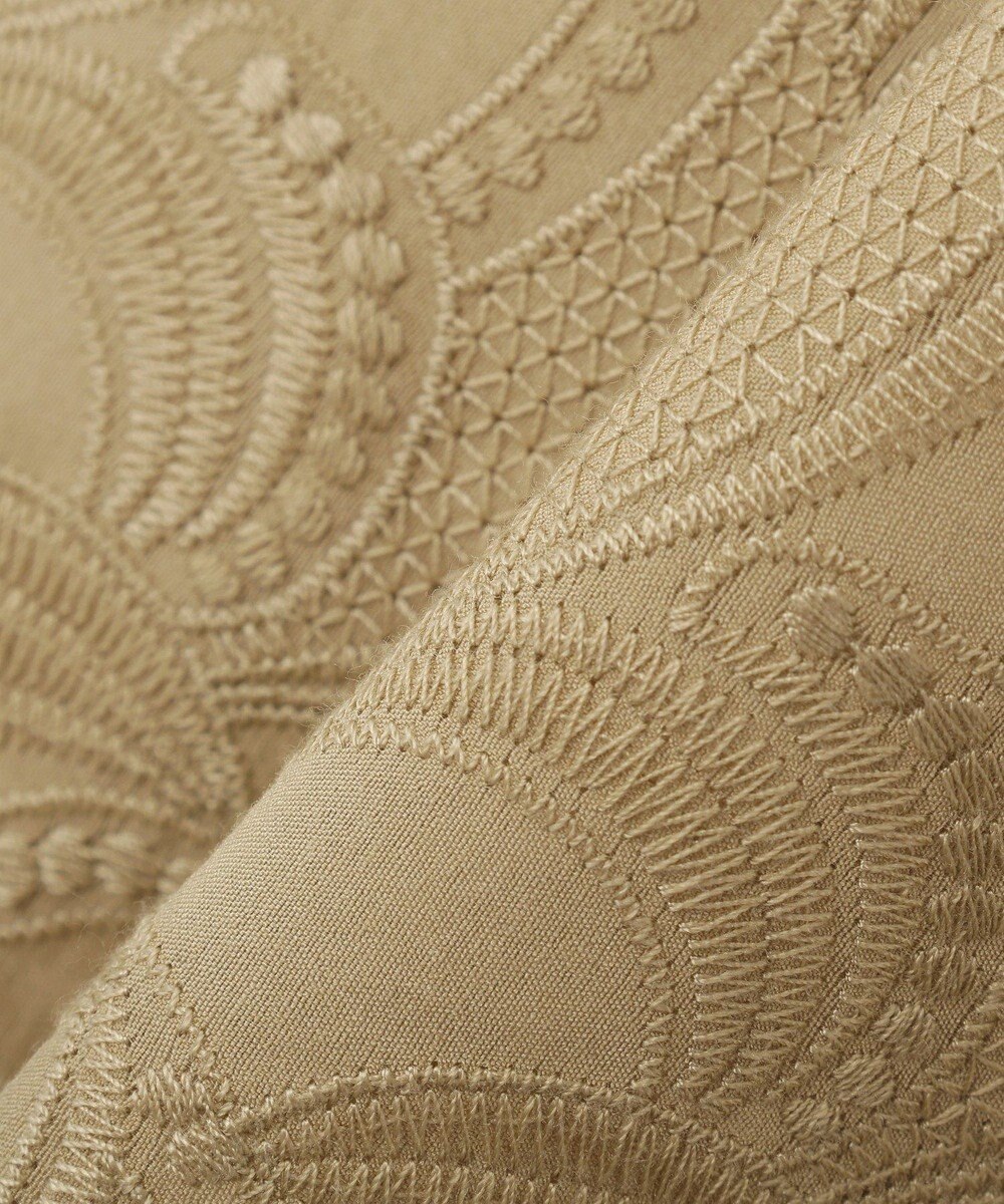 YECCA VECCA 刺繍ペプラムジレ 