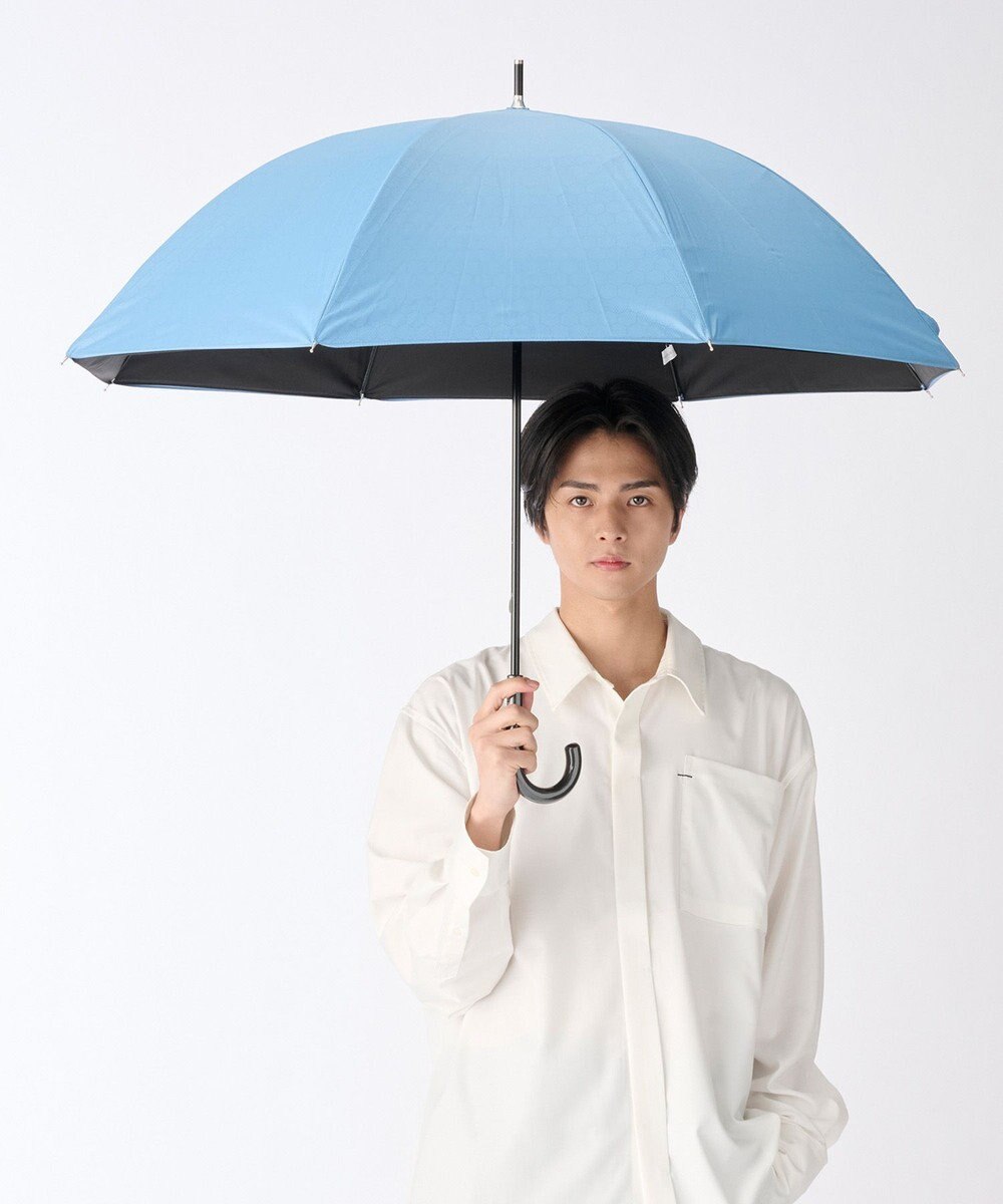 MOONBAT ハニカム断熱パラソル 無地 長傘  晴雨兼用 日傘 遮光率100％ UV100％ 遮熱 耐風 60cm 