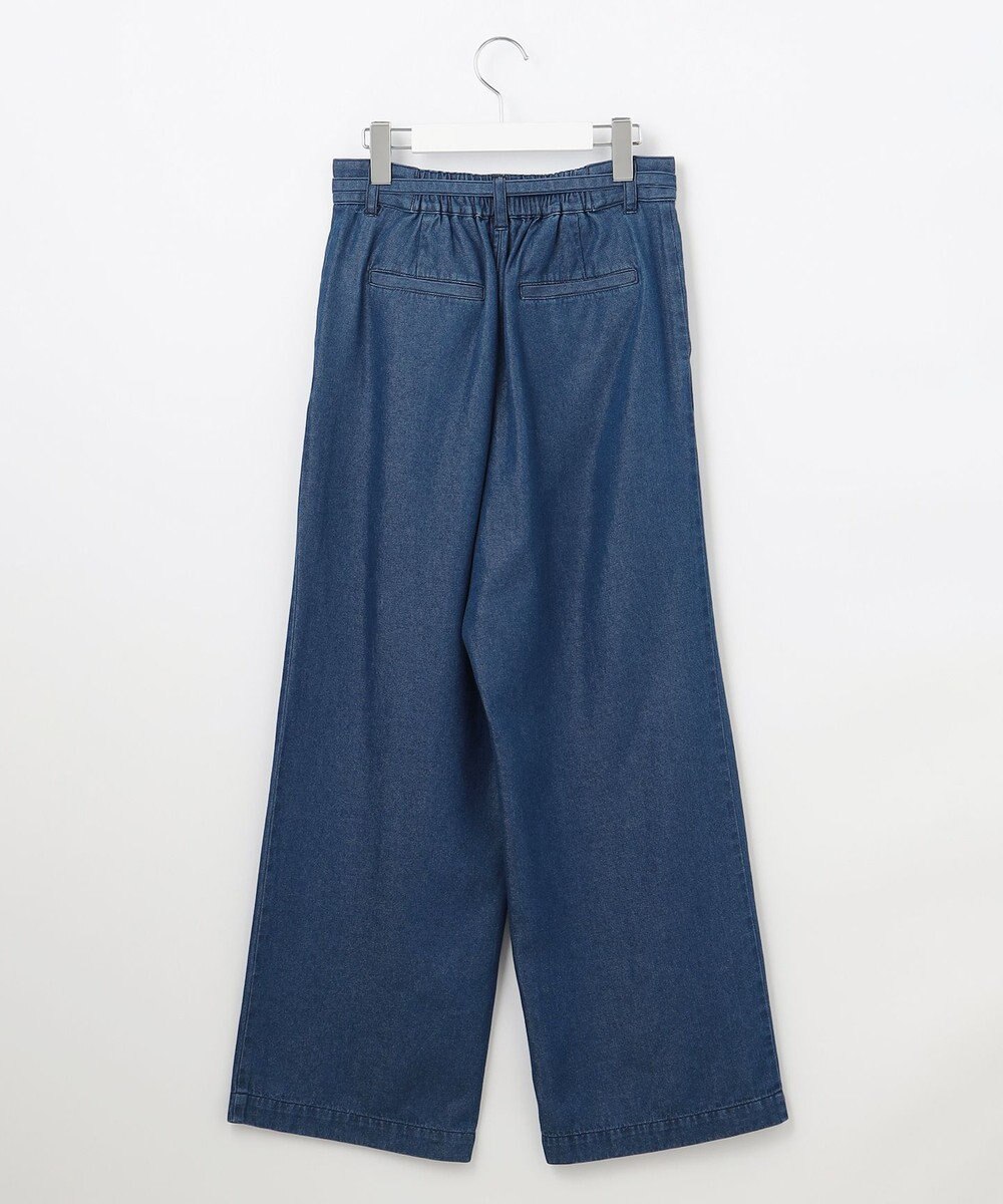 Feroux ベルト付き テンセルデニム ワイドパンツ 