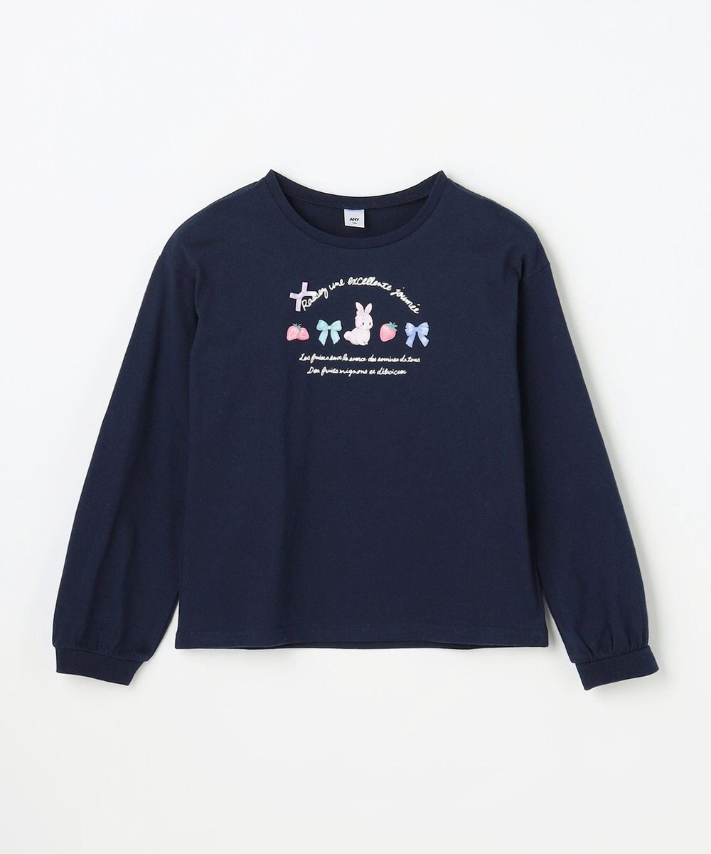 ANY KIDS 【Strawberry Collection】アートプリント 長袖Tシャツ 
