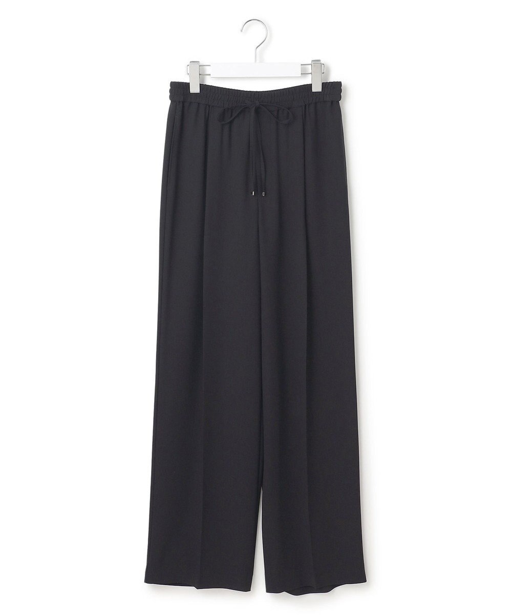 23区 【接触冷感/UVカット/吸水速乾】ストレッチジョーゼット ワイド パンツ 