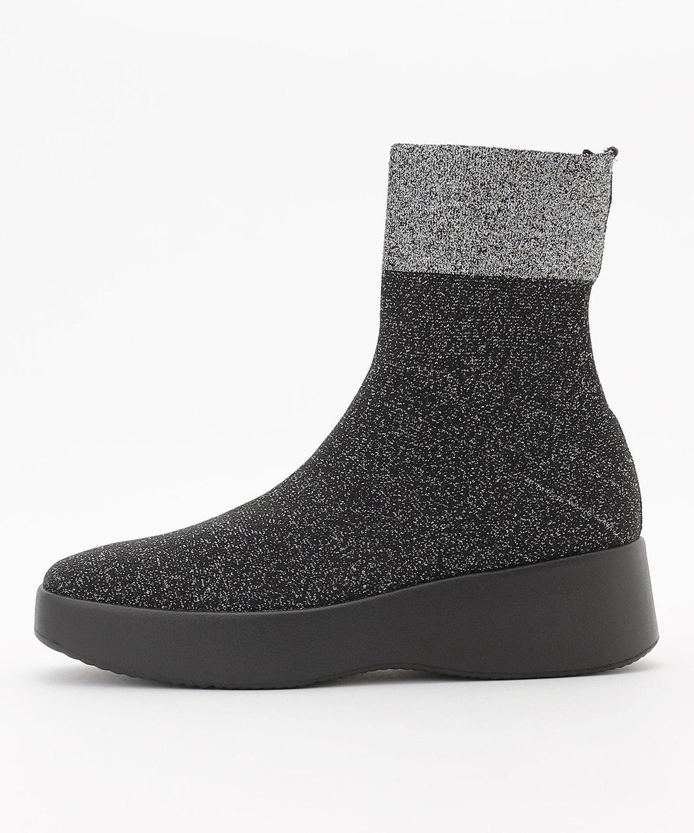 steppi 【防水/洗える】プラットフォーム ストレッチブーツ 