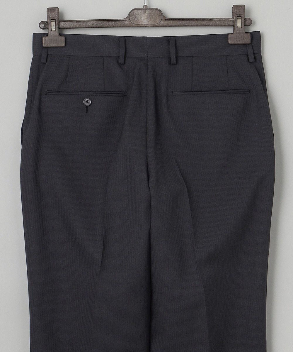 GOTAIRIKU オールシーズン対応【御幸毛織】WOOL×SOLOTEX ストレッチスーツ（ブラックストライプ） 