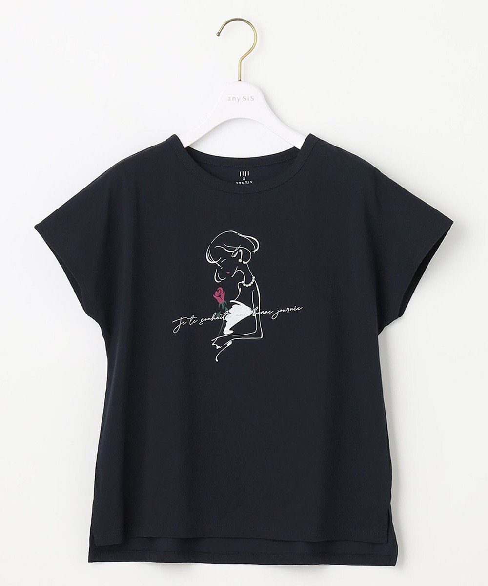 ANY SIS 【JIJI × any SiS】イラストフレンチスリーブ Tシャツ 