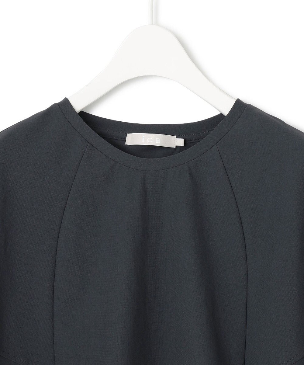 ICB L 【接触冷感・UVカット・防シワ・洗える】 アトラストリコット フレンチスリーブトップス 