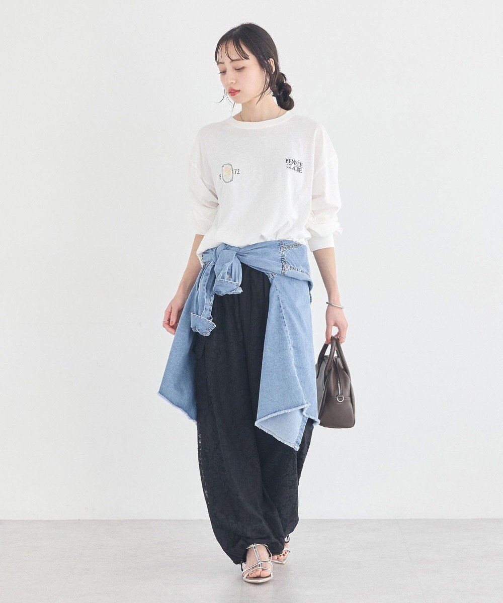 earth music&ecology 総レースカーゴパンツ 