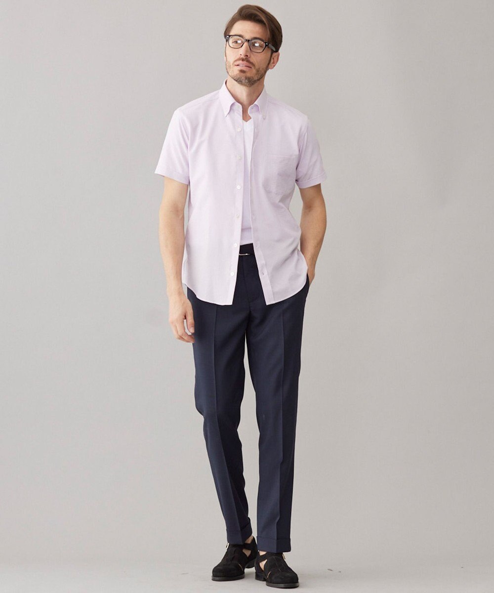 GOTAIRIKU ビジネスインナー/下着兼用【パックT】5.6oz 綿100％ スムース光沢加工 Tシャツ（Vネック/2枚セット） 