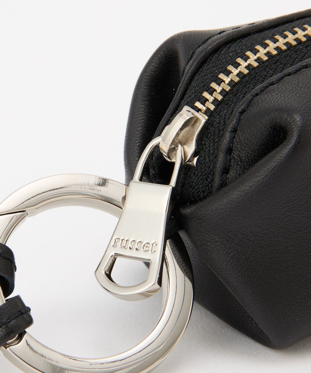 russet カラビナ付き レザーミニポーチ型チャーム(Z-220) 