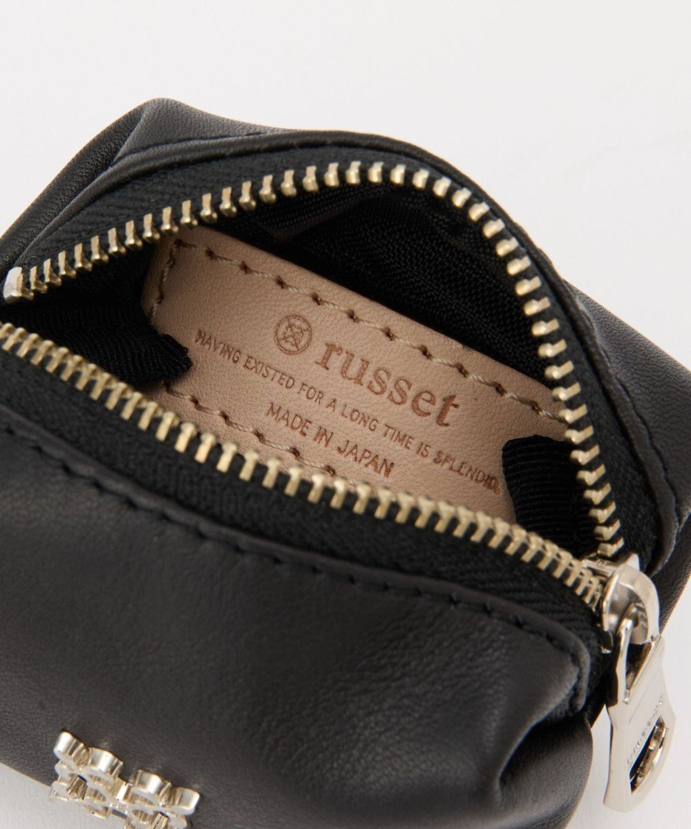 russet カラビナ付き レザーミニポーチ型チャーム(Z-220) 