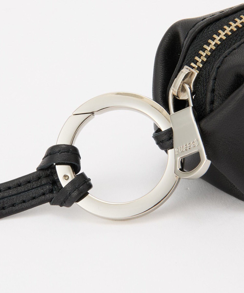 russet カラビナ付き レザーミニポーチ型チャーム(Z-220) 