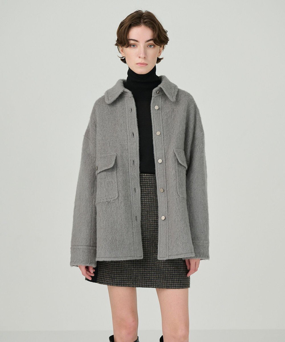 GRACE CONTINENTAL ウールオーバーシャツ 