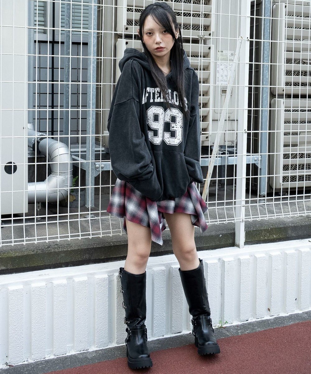 WEGO グラフィックプルパーカー 