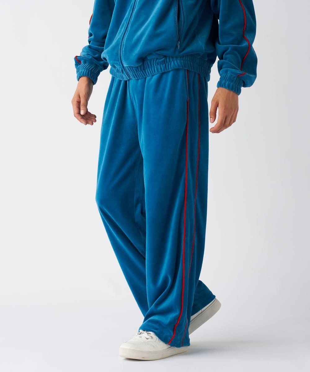 OP／FILA 【Kappa】ワイド ベロアトラックパンツ 