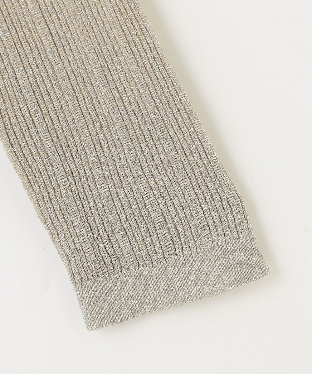 自由区 L 【カタログ掲載・アンサンブル対応・洗える】グリッターリブ カーディガン 