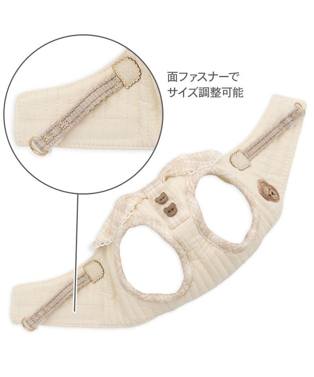 PET PARADISE ペットパラダイス くまちゃん グレンチェック ベストハーネス  小型犬 Ｓ 