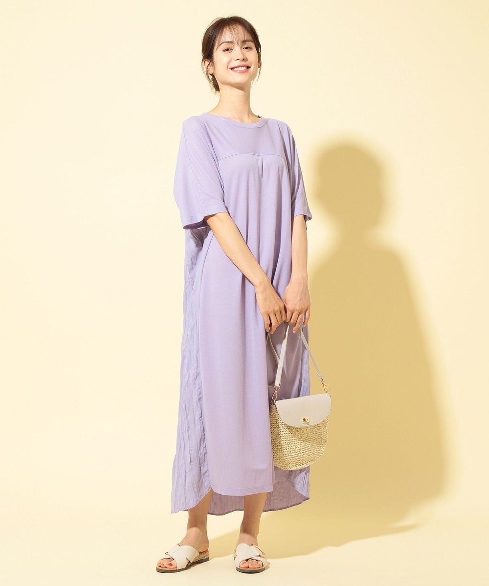 ANY ワッシャーコンビワンピース 