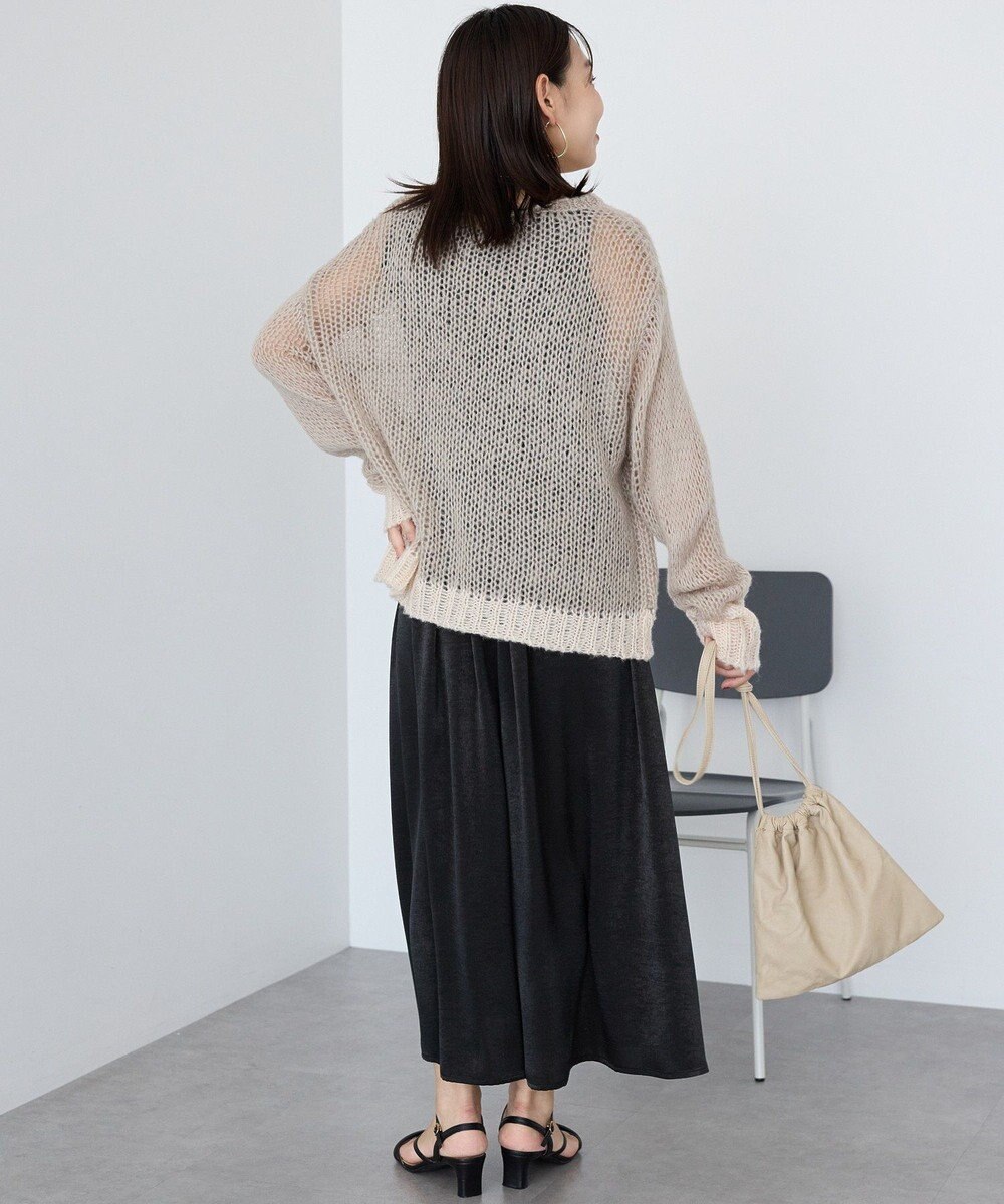 AMERICAN HOLIC モヘアライク配色ニットプルオーバー 