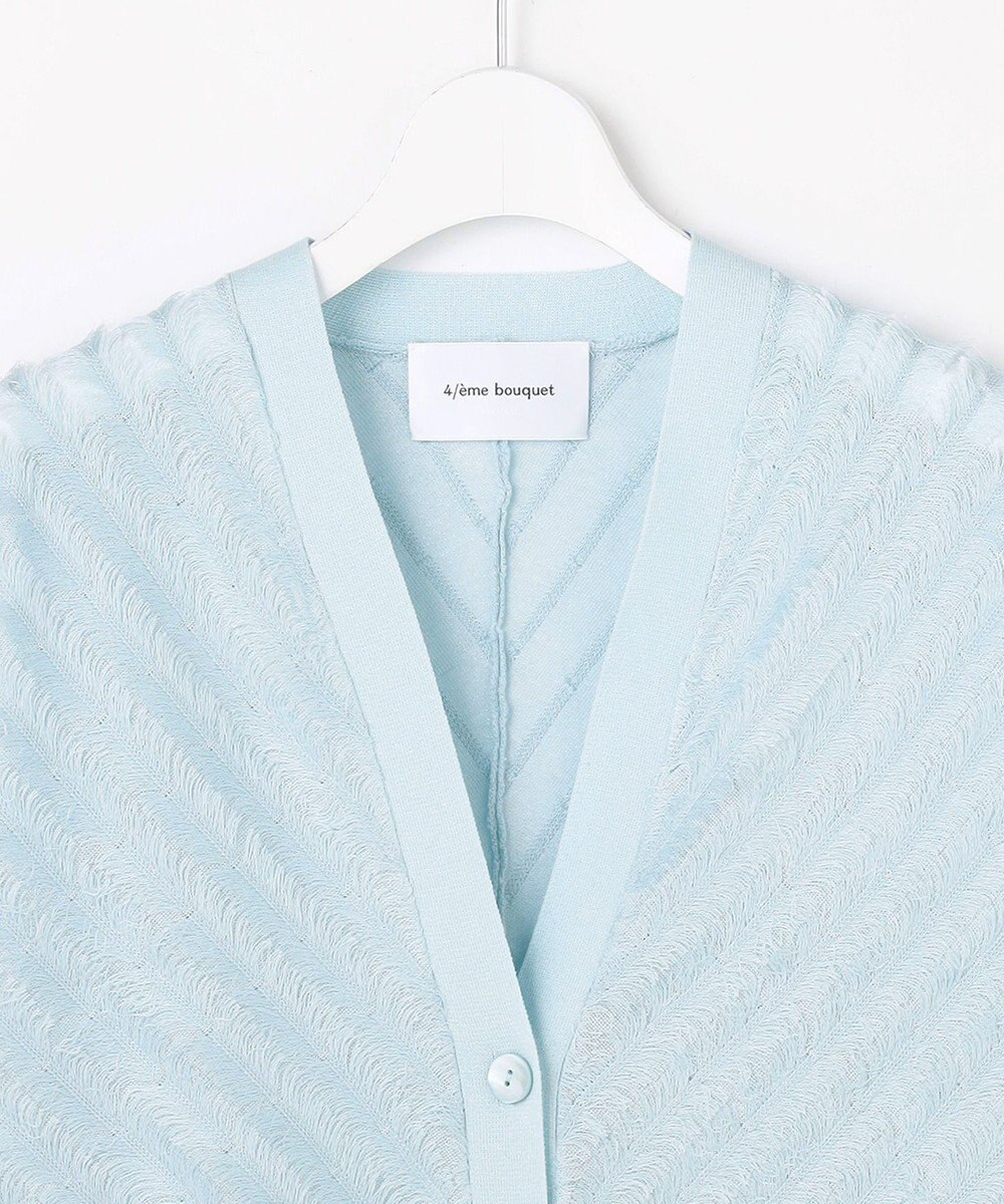 自由区 【カトリエムブーケ】Jacquard coupe ライトカーディガン 