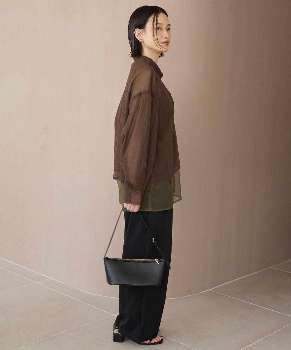 AMERICAN HOLIC シアーレイヤード配色シャツ 