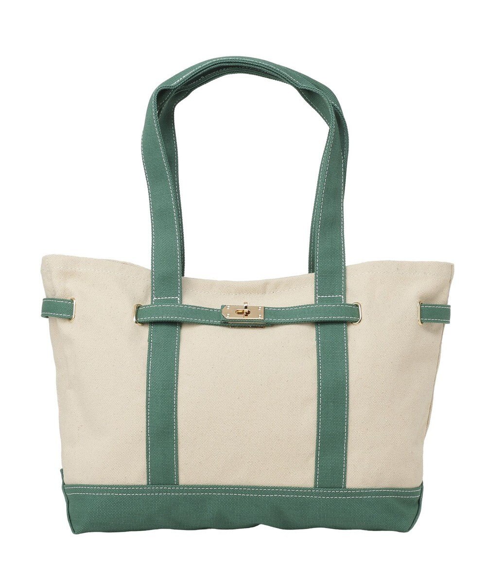 earth music&ecology 【Lサイズ】ベルトキャンバストートバッグ 