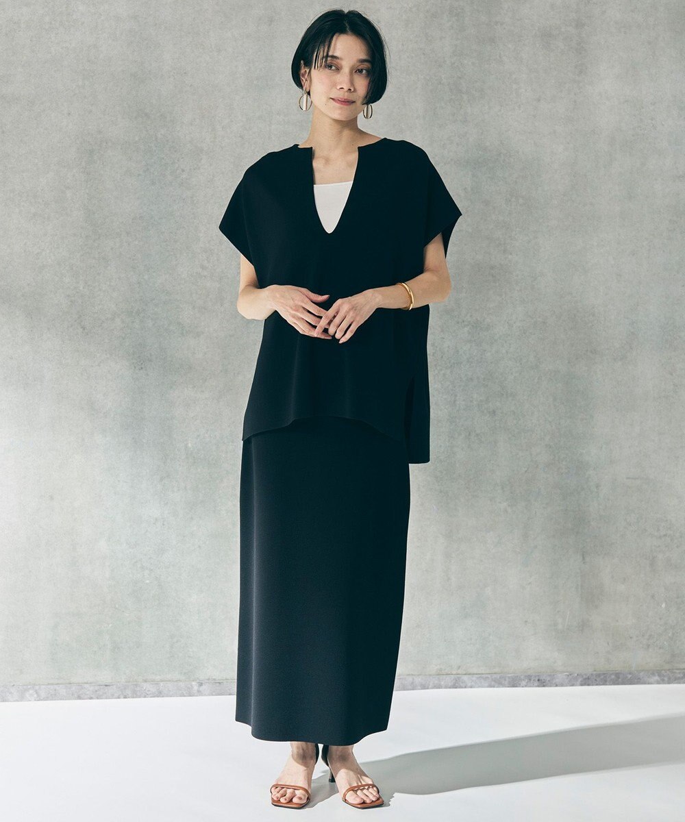 UNFILO L 【WEB限定カラー】スゴ機能美ニット Iラインスカート 